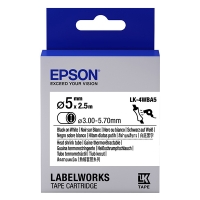 Epson LK-4WBA5 ruban thermorétractable - noir sur blanc 5 mm (d'origine) 083290