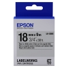 Epson LK-5SBE ruban d'étiquettes mates 18 mm (d'origine) - noir sur argent 083254 - 1