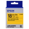 Epson LK-5YBP ruban d'étiquettes 18 mm (d'origine) - noir sur jaune pastel 083238 - 1