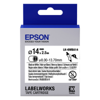 Epson LK-6WBA14 ruban thermorétrécissant 14 mm (d'origine) - noir sur blanc 084300