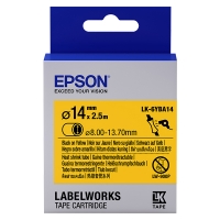 Epson LK-6YBA14 ruban thermorétractable - noir sur jaune 14 mm (d'origine) 083298