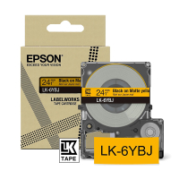 Epson LK-6YBJ ruban mat 24 mm (d'origine) - noir sur jaune 084408