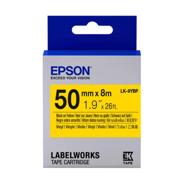 Epson LK-9YBP ruban 50 mm (d'origine) - noir sur jaune pastel 084306 - 1