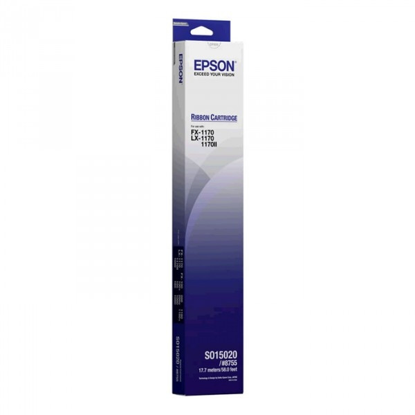 Epson S015020 (# 8755) ruban encreur noir (d'origine) 080010 - 1