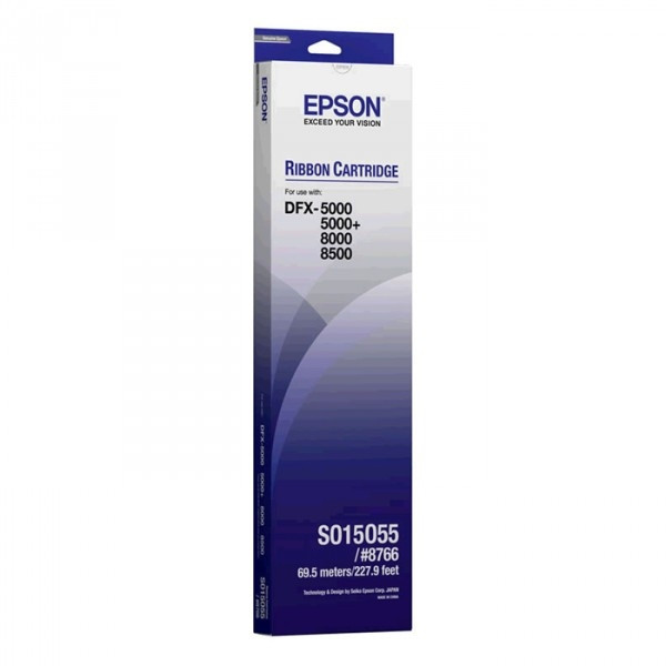 Epson S015055 (# 8766) ruban encreur noir (d'origine) 080040 - 1
