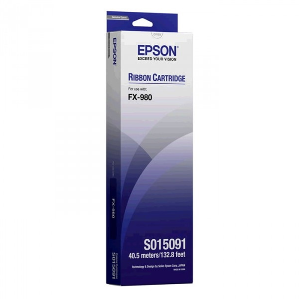 Epson S015091 ruban encreur noir (d'origine) 080070 - 1