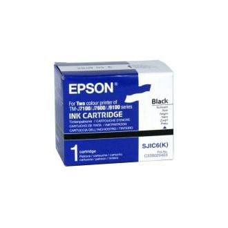 Epson S020403 (SJIC6) cartouche d'encre noire (d'origine) 080174 - 1