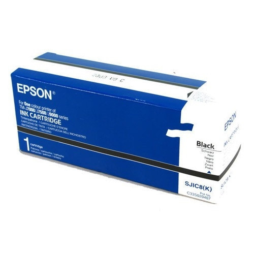Epson S020407 (SJIC8) cartouche d'encre noire (d'origine) 080164 - 1