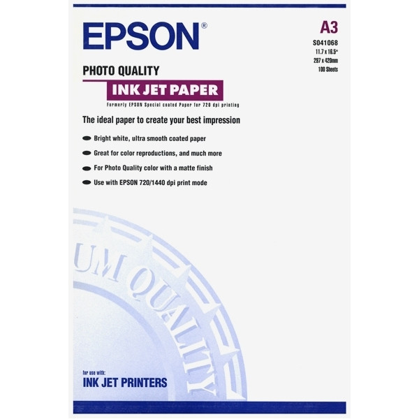Epson S041068 papier photo jet d'encre DIN 104 g/m² A3 (100 feuilles) 150382 - 1