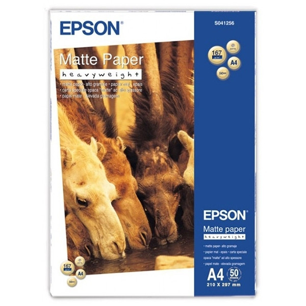 Epson S041256 papier photo mat à fort grammage 167 g/m² A4 (50 feuilles) 064600 - 1