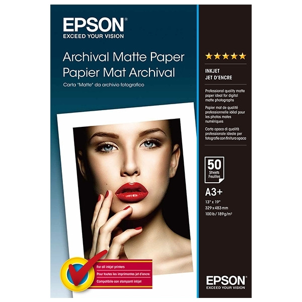 Epson S041340 papier mat d'archivage 189 g/m² A3+ (50 feuilles) 150388 - 1