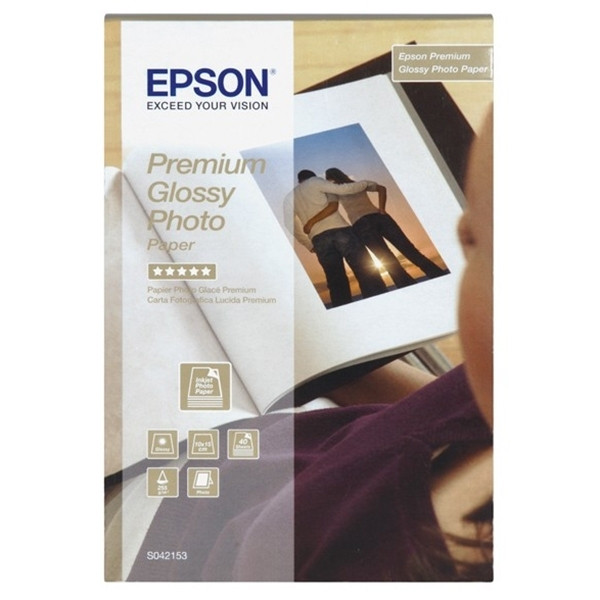 Epson S042153 Premium Glossy papier photo 255 g/m² 10 x 15 cm (40 feuilles) 064652 - 1