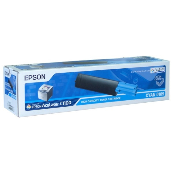 Epson S050189 toner haute capacité (d'origine) - cyan 027780 - 1