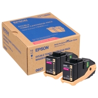 Epson S050607 duopack toner (d'origine) - magenta 028304