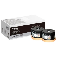 Epson S050711 pack double toner (d'origine) - noir 052034