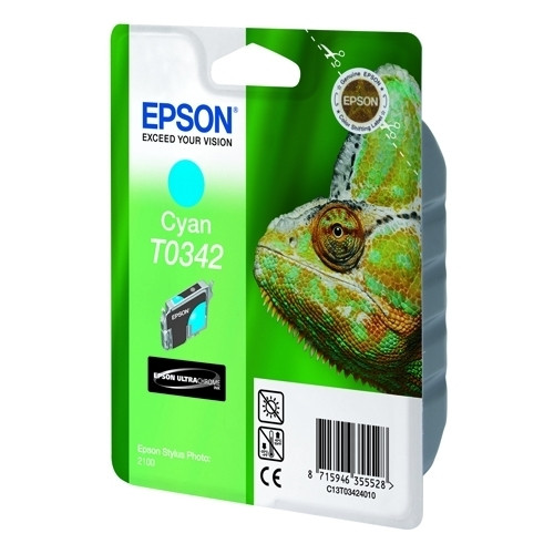 Epson T0342 cartouche d'encre cyan (d'origine) 022230 - 1