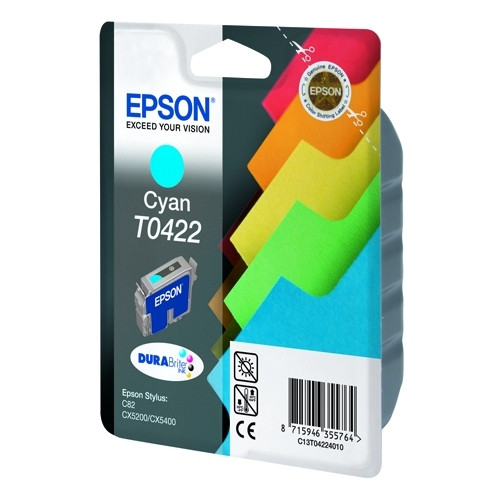 Epson T0422 cartouche d'encre (d'origine) - cyan 022150 - 1