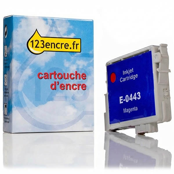 Epson T0443 cartouche d'encre magenta haute capacité (marque 123encre) 022431 - 1