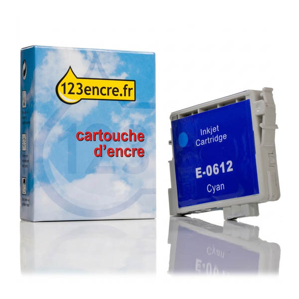 Epson T0612 cartouche d'encre cyan (marque 123encre) 023007 - 1