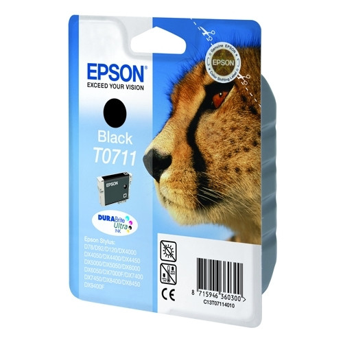 Epson T0711 cartouche d'encre noire (d'origine) 023045 - 1