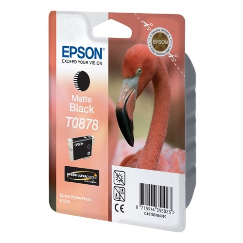 Epson T0878 cartouche d'encre (d'origine) - noir mat 023312 - 1