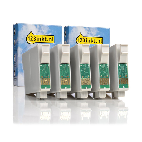 Epson T1285 multipack 2x noir + 3x couleur (marque 123encre) 160850 - 1