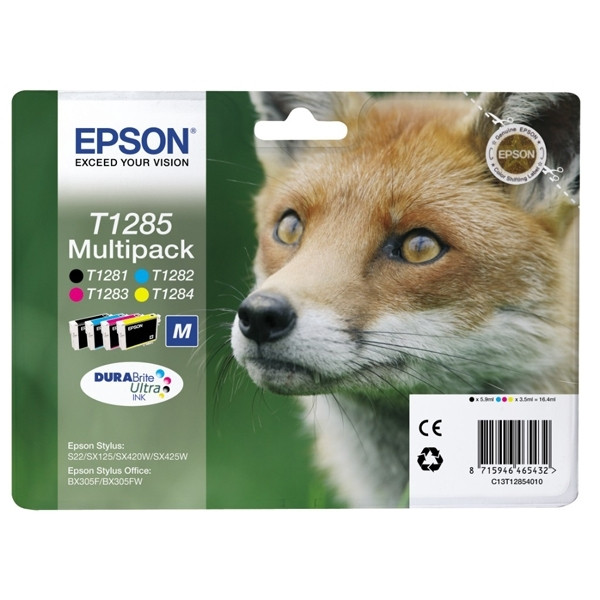 Epson T1285 multipack 4 cartouches d'encre (d'origine) 026284 - 1