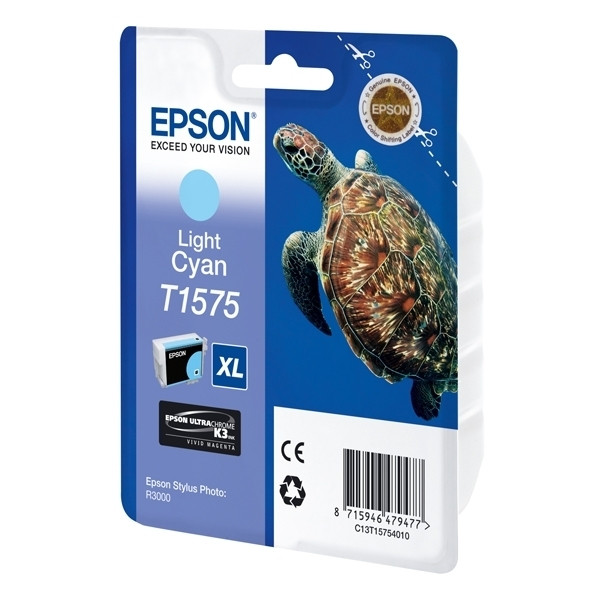 Epson T1575 cartouche d'encre cyan clair (d'origine) 902645 - 1
