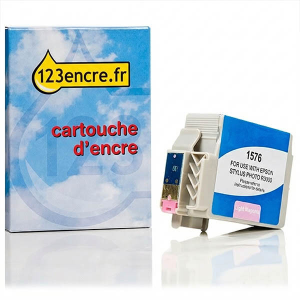 Epson T1576 cartouche d'encre magenta vivid clair (marque 123encre) 026365 - 1