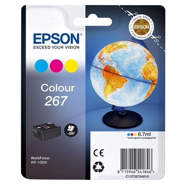 Epson T267 cartouche d'encre couleur (d'origine) 026718 - 1