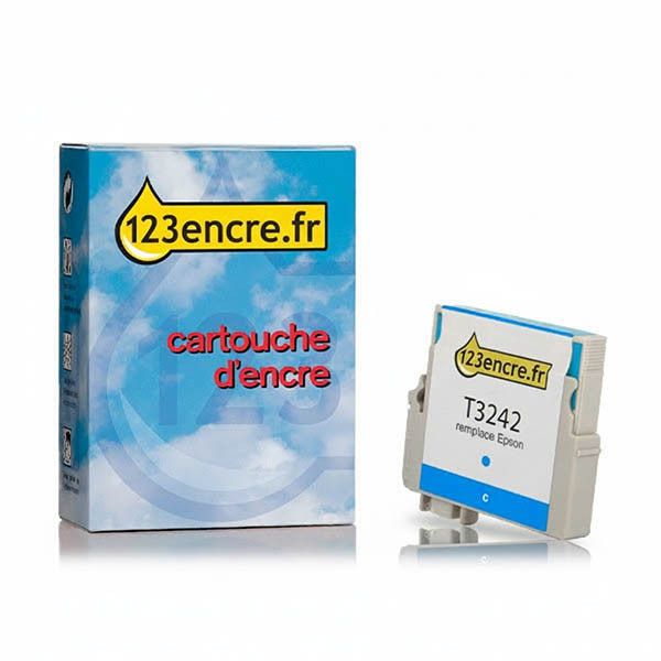 Epson T3242 cartouche d'encre (marque 123encre) - cyan 026937 - 1