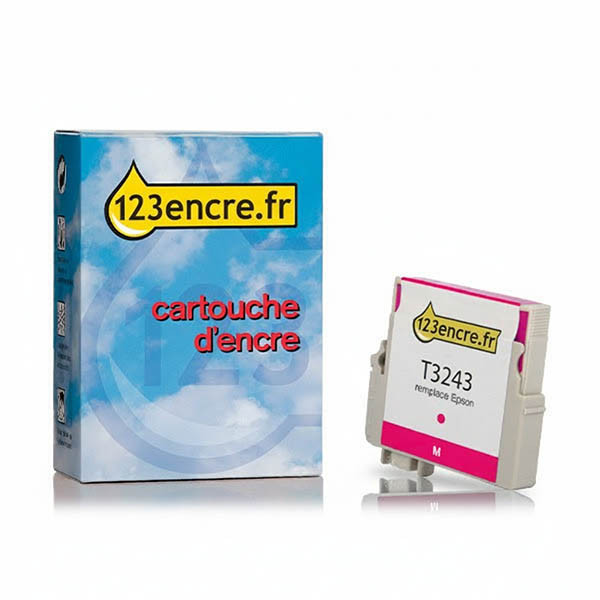 Epson T3243 cartouche d'encre (marque 123encre) - magenta 026939 - 1