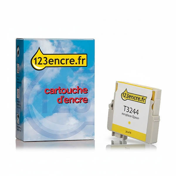 Epson T3244 cartouche d'encre (marque 123encre) - jaune 026941 - 1