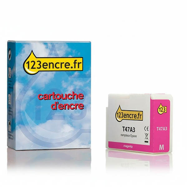 Epson T47A3 cartouche d'encre (marque 123encre) - magenta vif 083515 - 1