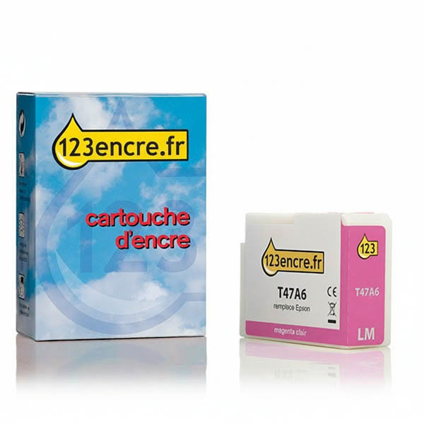 Epson T47A6 cartouche d'encre (marque 123encre) - magenta clair 083521 - 1
