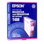 Epson T488 cartouche d'encre magenta clair / magenta (d'origine) 025440