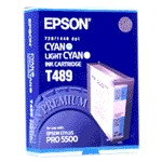 Epson T489 cartouche d'encre cyan clair / cyan (d'origine) 025450 - 1