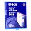 Epson T489 cartouche d&#039;encre cyan clair / cyan (d&#039;origine) 025450