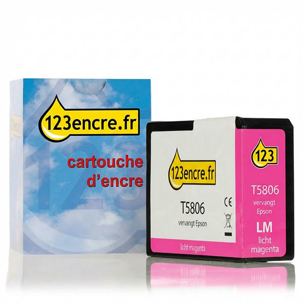 Epson T5806 cartouche d'encre (marque 123encre) - magenta clair 025926 - 1