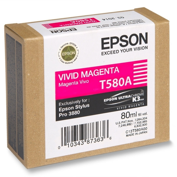 Epson T580A cartouche d'encre magenta intense (d'origine) 025912 - 1