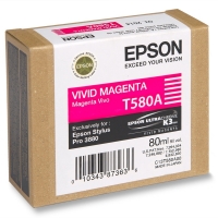 Epson T580A cartouche d'encre magenta intense (d'origine) 025912