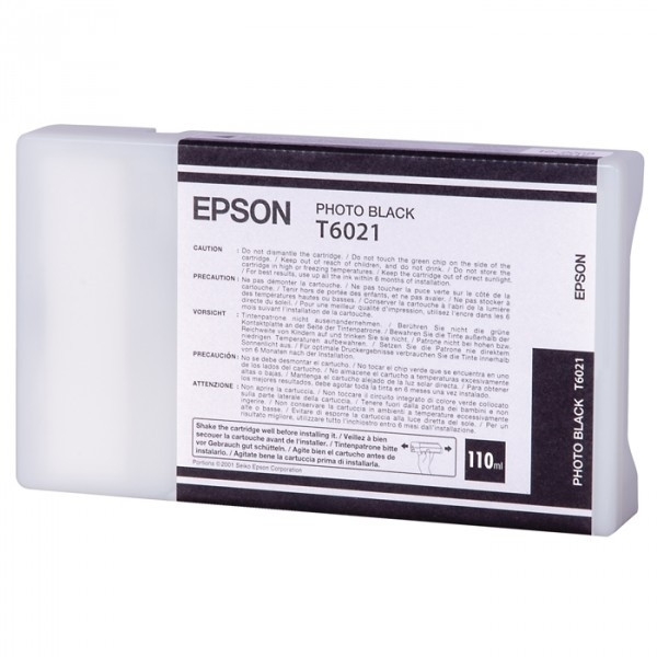 Epson T6021 cartouche photo d'encre noire (d'origine) 026018 - 1