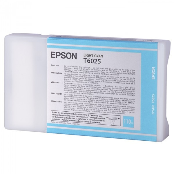 Epson T6025 cartouche d'encre cyan clair (d'origine) 026026 - 1