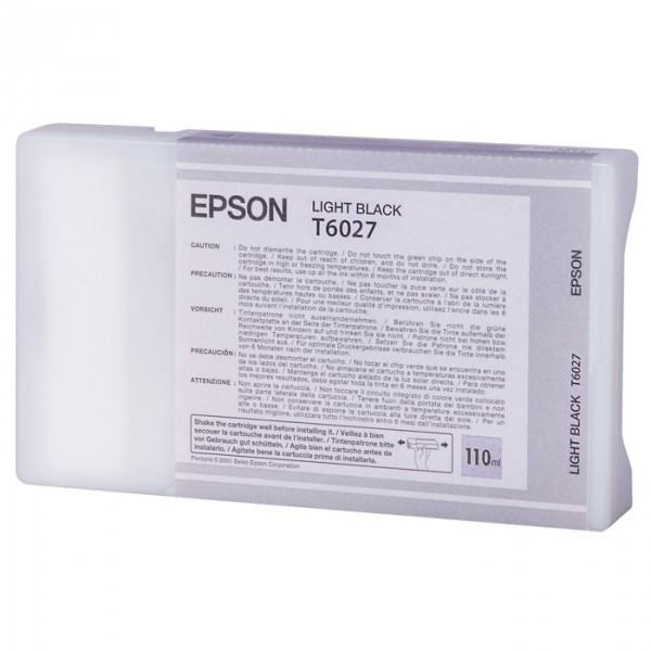 Epson T6027 cartouche d'encre noir clair (d'origine) 026030 - 1
