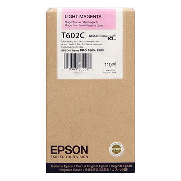 Epson T602C d'encre magenta clair (d'origine) 026116 - 1