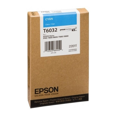 Epson T6032 cartouche d'encre cyan haute capacité (d'origine) 026036 - 1