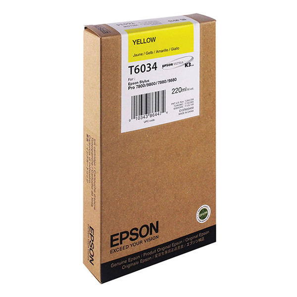 Epson T6034 cartouche d'encre jaune haute capacité (d'origine) 026040 - 1
