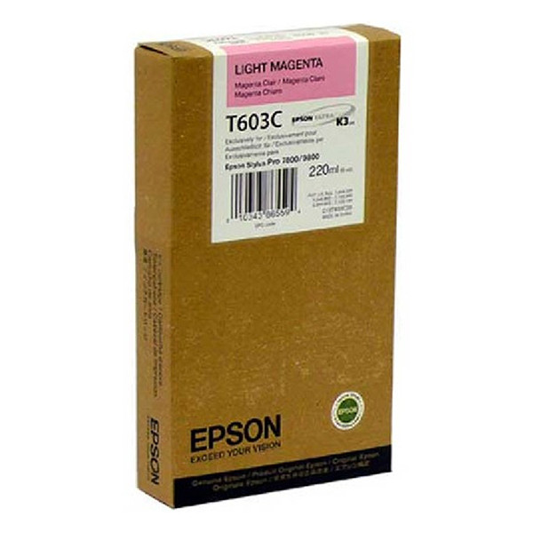Epson T603C cartouche d'encre magenta clair haute capacité (d'origine) 026122 - 1