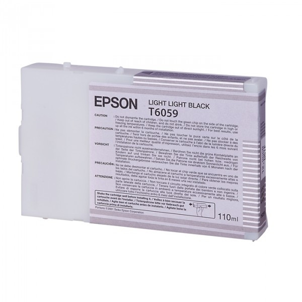 Epson T6059 cartouche d'encre noir clair (d'origine) 026064 - 1