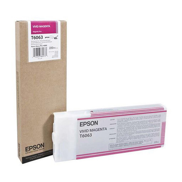 Epson T6063 cartouche d'encre magenta intense haute capacité (d'origine) 026070 - 1